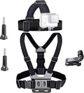 Action Camera Accessories Head Strap Mount Chest Harness Compatible by VVHOOY