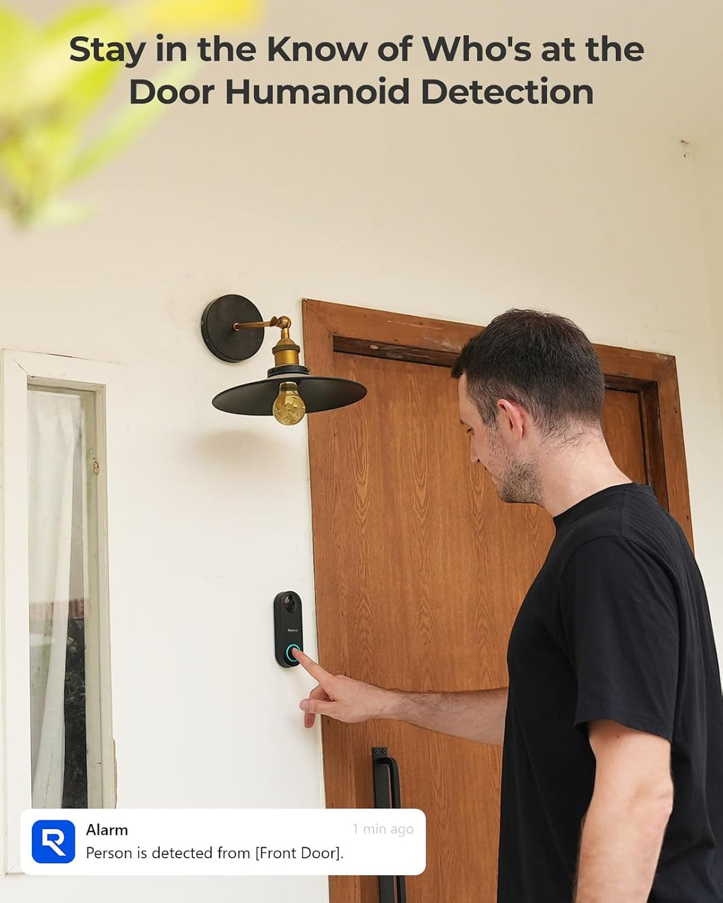 REOLINK 2K Video Doorbell PoE Camera with Chime, 3:4 Head-to-Toe View, 2-Way Talk, Person/Package Detection, Outdoor Waterproof, Smart Alerts, Supports NVR