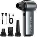 FANEAC X115 Compressed Air Duster - 130000RPM Ultra Power Electric Air Duster, 3-Gear Speed Mini Dust Blower for Computer, Keyboard, Electronics Indoor and Outdoor