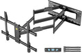 FORGING MOUNT Heavy Duty Long Arm TV Wall Mount with 43" Dual Articulating Arms for Most 50-90 inch Screen, Full Motion TV Mount Swivel Tilt Bracket Holds 198lbs, Fit 16”,18”,24” Studs VESA 600x400MM