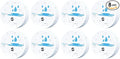 8 Pack Water Leak Detectors for Home, 100dB Waterproof Water Sensor Alarm Leak by Comfytune