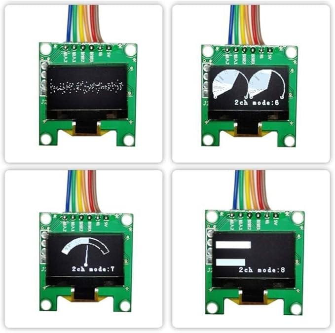 Audio Spectrum Display Analyzer with Dual Channel VU Meter and Multi Mode Screen (Without Box)