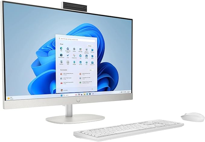 HP 27" All-in-One Touchscreen Desktop PC 2025 New, Intel Ultra 7 255U (Up to 5.2GHz), Intel AI Boost, 27 inch FHD Touchscreen Anti-Glare Display, 32 GB DDR5 5600MT/s, 1 TB Gen4 SSD, Windows 11 Pro