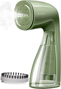 HiLIFE Steamer for Clothes, 1100W Clothes Steamer with Large 300ml Tank, Handheld Clothing Steamer, Fabric Wrinkle Remover, Portable & Compact Travel Size Garment Steamer ONLY FOR 120V (Green)