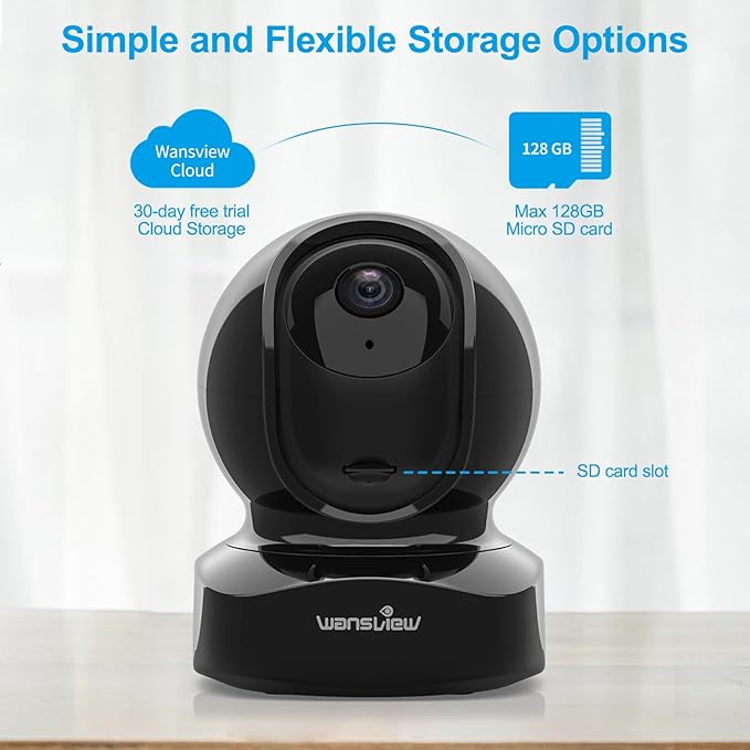 wansview Cameras for Home Security, 2K IP Camera, WiFi Home Indoor Camera for - Image 6