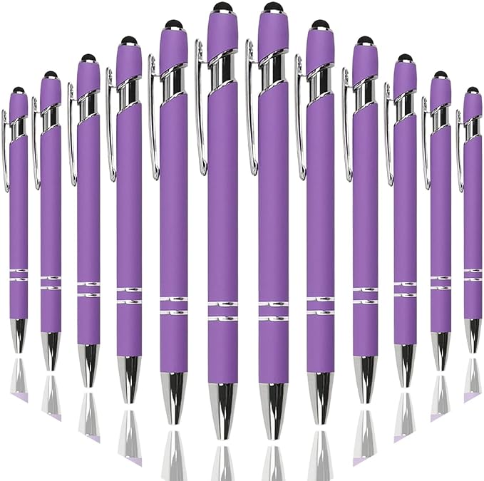 Oddmoal Ballpoint Pen with Stylus Tip, Soft Touch Click Metal Pen, 1.0mm Medium by Oddmoal