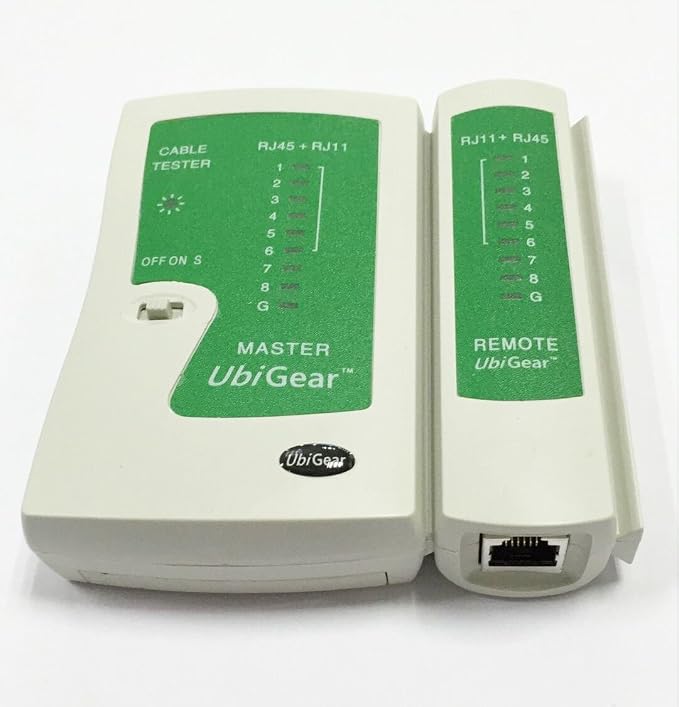 UbiGear® Network/Phone Cable Tester + RJ11/RJ12/RJ22/RJ45 Crimp Crimper +100 - Image 3