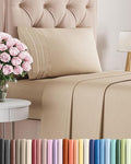 Twin XL Size 3 Piece Sheet Set - Comfy Breathable & Cooling Bed Sheets Set - Hotel Luxury Bedding for Women, Men, Kids, Teens, Boys & Girls - Deep Pockets, Ultra-Soft, Wrinkle Free - Oeko-Tex - Cream