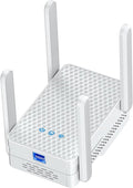 2026 WiFi 6 Extender Signal Booster, Longest Range up to 19980 sq.ft for Home, AX3000 Dual Band WiFi Repeater, Wireless Internet Extender with Gigabit Ethernet Port, 10X Faster Access Point, Onemesh