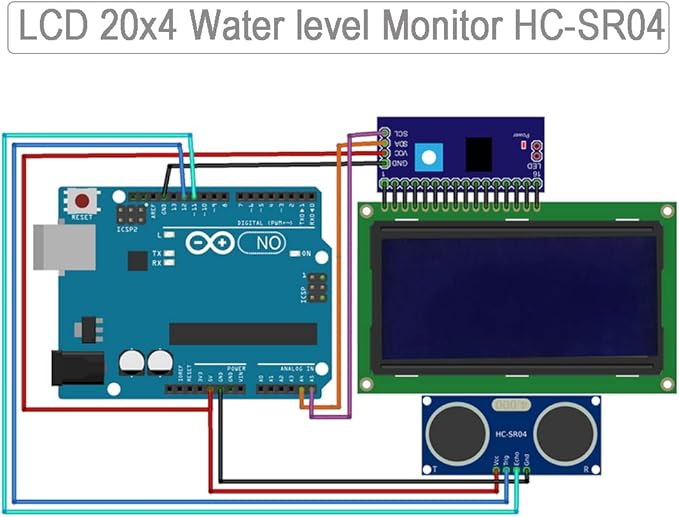 DIYmalls 2004 LCD Display Module DC 5V 20x4 White Character Blue Backlight 2004A 16 Pin Parallel Interface AIP31066 Controller for Arduino ESP32 Development Board (Pack of 2), no IIC