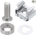 PATIKIL Rack Mount Cage Nut, Carbon Steel Rack Screws Zinc Square Snap-in Cage by PATIKIL