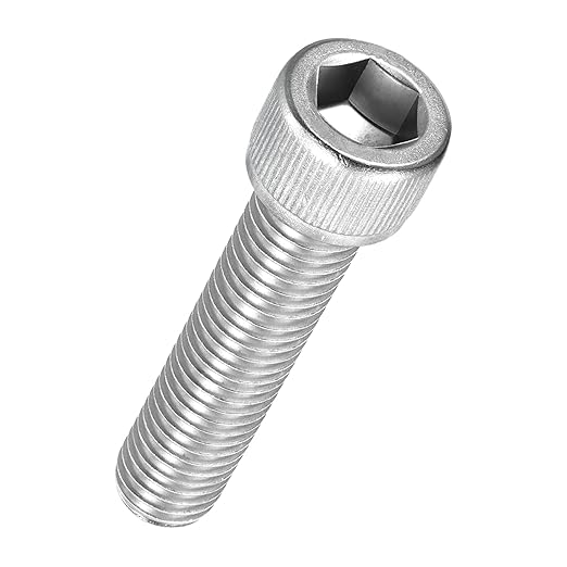 Kozelo 5pcs Socket Head Cap Screws - [M12-1.75 x 50mm] 304 Stainless Steel Allen Socket Drive for Electrical Motor 3D Printing Fan Engine Replacement Use, Silver