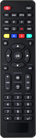 Universal TV Remote for Samsung, TCL, Philips, Vizio, Sharp, Sony, Panasonic, Sanyo, Insignia, Toshiba and Other Brands LCD LED 3D HDTV Smart TV Remote Control