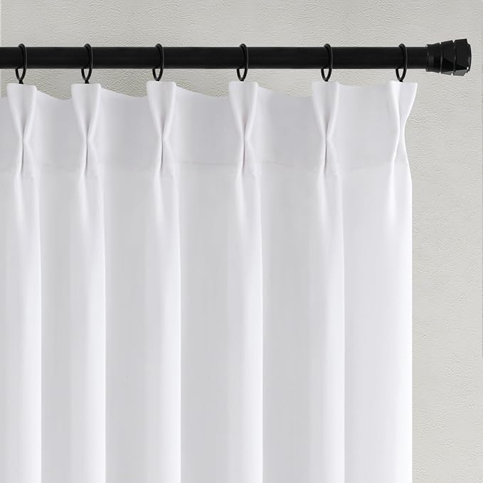 Memory Trained Pinch Pleated Curtains 108 Inches Long, Viral Linen Pinch Pleat - Image 6