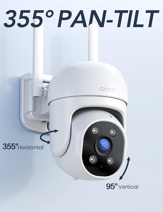 GNCC 2.4GHz Outdoor Security Camera, 1080P Cameras - Image 3