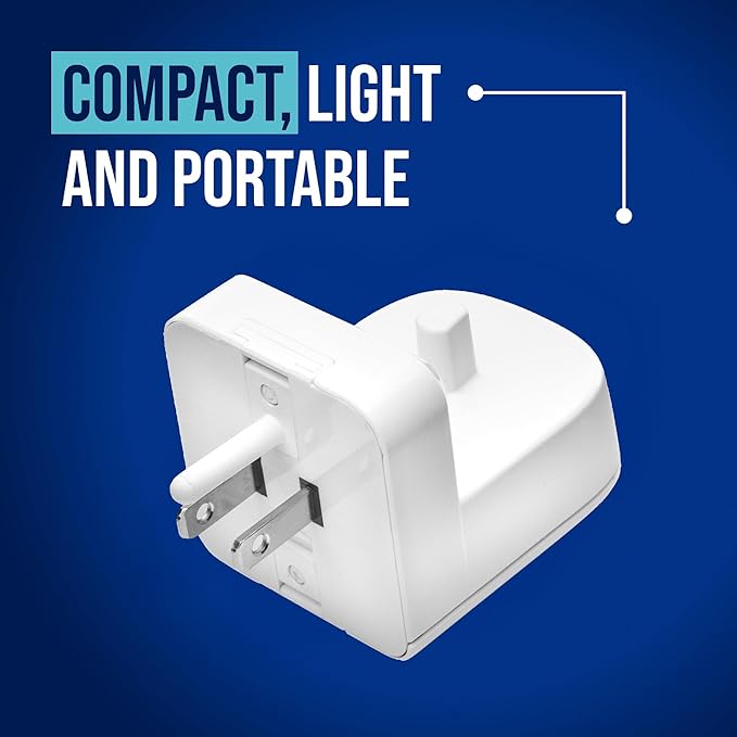 ProofVision Electric Toothbrush Wall Charger for US Socket for Oral-B/Braun (Excludes iO 7–10, Pulsonic) | Portable Oral-B Charging Station, Wireless, IPX7 Seal, with 2 Compatible Toothbrush Heads