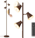 SIBRILLE 36W LED Tree Floor Lamp, Dimmable Tall Standing Lamp with Remote & Touch Control, 4 Color Temperatures Bright Floor Lamp, 3 Rotatable Light Modern Floor Lamps for Living Room Bedroom Office