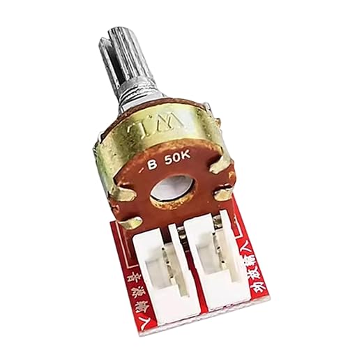 Double Gang Potentiometer Sound Control Module B10K/B50K/B100K for Auditory Projects Stereo Adjustment Board Double Gang Potentiometer