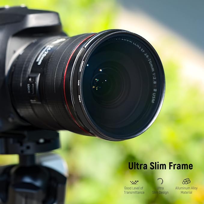NEEWER 62mm ND Lens Filter Kit: ND2 ND4 ND8 ND16, Lens Cleaning Pen, Filter - Image 4