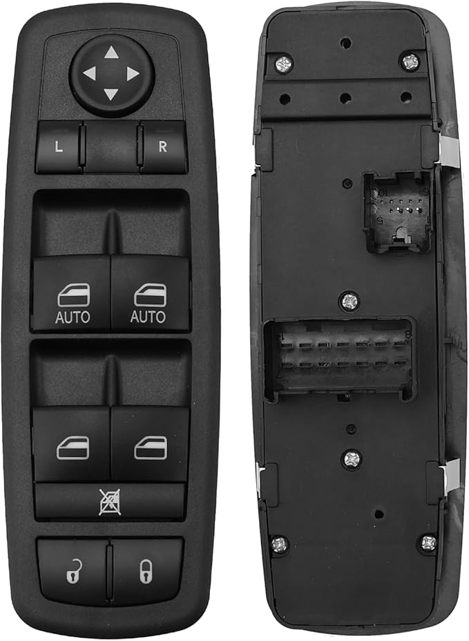 AMICAREP Master Power Window Switch Driver Side Compatible with 2012-2019 Dodge Grand Caravan Chrysler Town & Country 3+0 Pin Replaces# 68110871AA 68298871AA