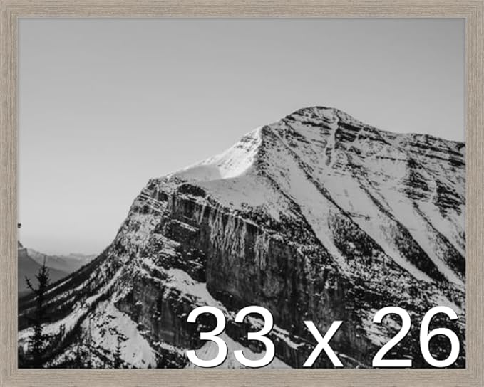Frame It Easy 33 x 26 Rustic Gray Wood Frame (Derby)