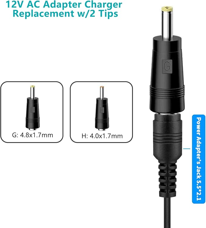 Replacement 12V AC DC Power Cord Charger - Image 3