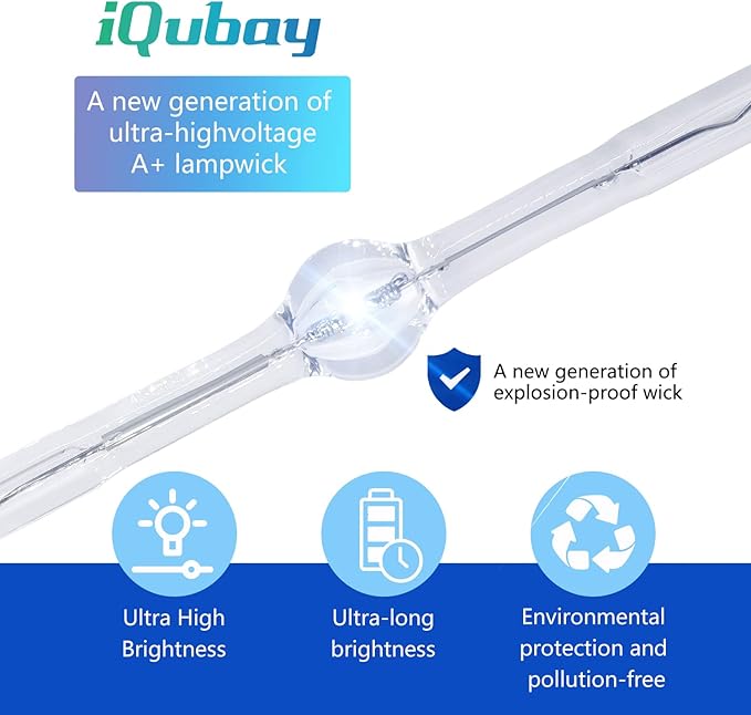 iQubay 5J.J9H05.001/5J.J7L05.001/CS.5J22L.001 for BenQ W1070 W1070+W MX662 W108ST W1080ST+ W1080ST W1250 HT1085ST MH680 MW72 HT1075 i700 MX720 MW721 TH681 TH680 MH630 Replacement Projector Lamp Bulb