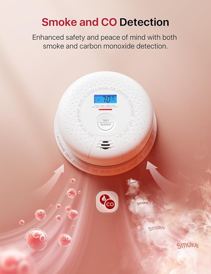 X-Sense Smoke and Carbon Monoxide Detector Combo, Wireless Interconnected - Image 5