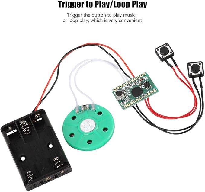 Greeting Card Module, 60-Second DIY Voice Greeting Card Module Music Sound Voice Recording Player Chip Module for Greeting Card.