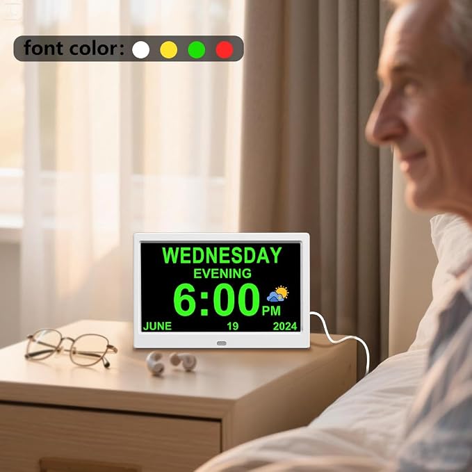 AINFTIME DST Clock with Day and Date - Image 6