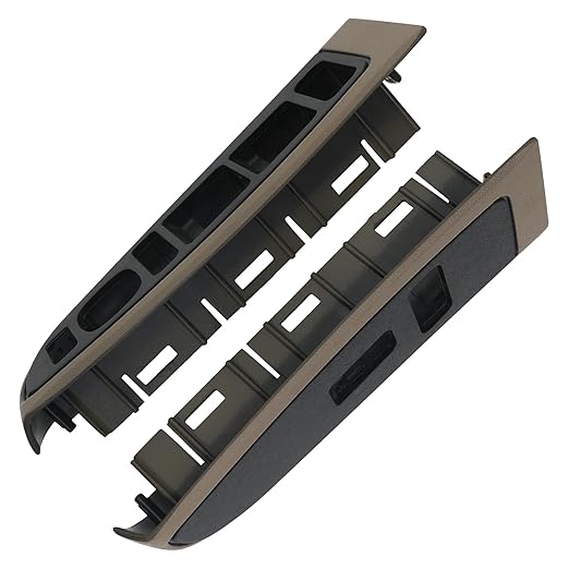 Window Switch Bezel Cover Tan Compatible with Chevy Chevrolet Avalanche Silverado Suburban Tahoe, GMC Sierra Yukon, Cadillac Escalade 2004-2007 Replaces 89045127 89045119 Window Switch Trim Accessorie