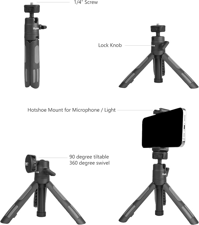 Ruittos Phone Tripod Stand and Selfie Stick - Image 4