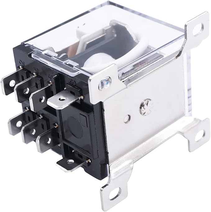 TWTADE/JQX-12F-2Z AC 110V Coil Voltage 30A DPDT 2NO+2NC General Purpose High Power Relay 8 Pin