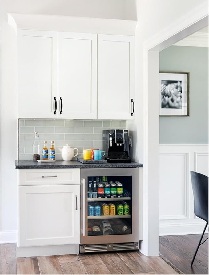 Wall Kitchen Cabinets, RTA Cabinets, White Shaker Cabinet, Wall Mounted, RTA Upper Cabinet, Modern for Kitchen and Bathroom with Door (White, 18" W x 42" H x 12" D)