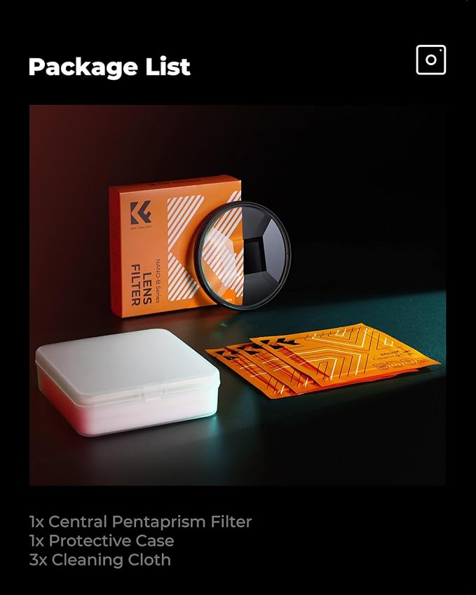 K&F CONCEPT 67mm Fractal Filter Rotatable Prism Camera Lens 4+1 Fractal Special - Image 7