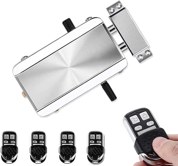 Remote Control Electronic Intelligent Door Lock, Smart Wireless Anti-Theft Home by Unknown