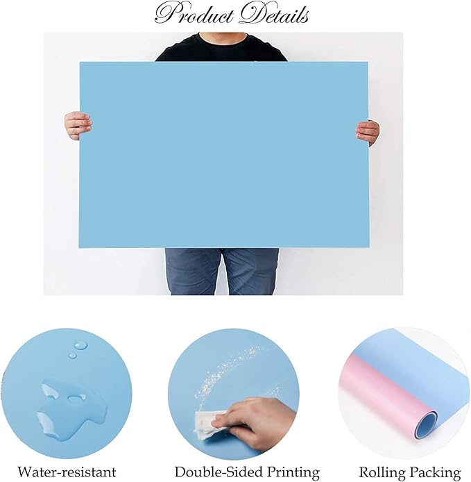 5pcs 34x22in Morandi Background Paper Photography Backdrops Solid Color Photo - Image 7