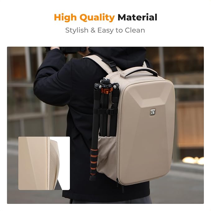 K&F CONCEPT Camera Backpack, Hardshell Photography DSLR Camera Bag - Image 6