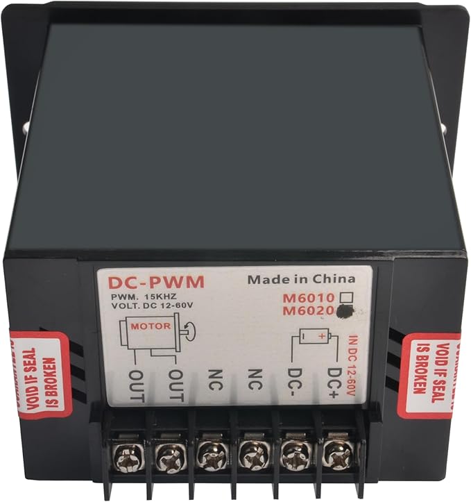 matell DC 12-60V 20A PWM Brush Motor Speeds Controller,Motor Forward&Reverse Change(M6020 Model)