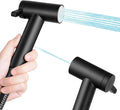 Handheld Bidet Sprayer for Toilet, Adjustable Water Pressure Control Rotary Switch with Bidet Hose, Exclusive Single Nozzle High Pressure Mode for Cleaning Stubborn Stains, Matte Black