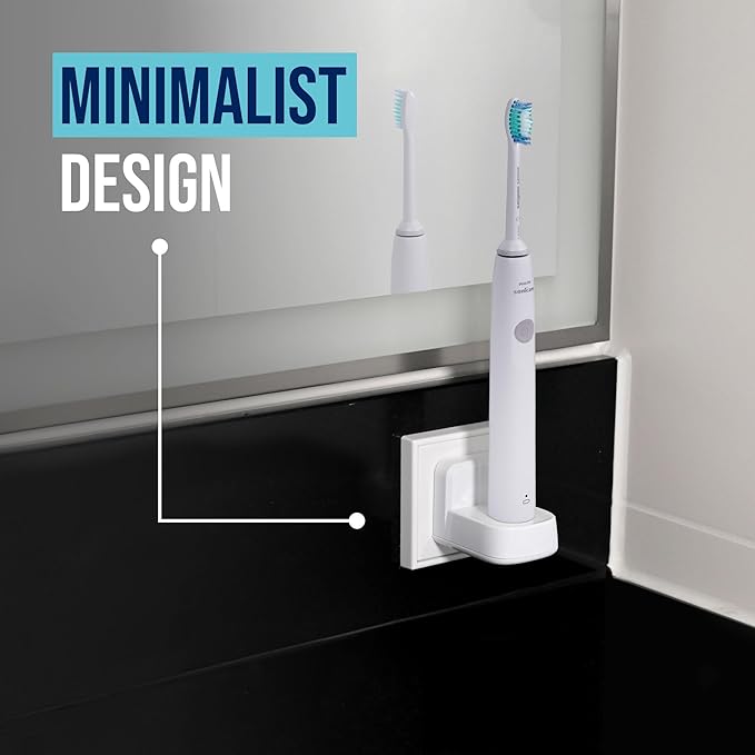 ProofVision Electric Toothbrush Wall Charger for US Socket for Philips 1000 to 7000 Series | Portable Philips Charging Station, Wireless, IPX7 Seal, with 2 Compatible Toothbrush Heads