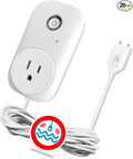 Brezoo Smart Overflow Detection Sensor - Water Overflow Alarm with Real-Time Alerts for Home, Office & Basement Protection