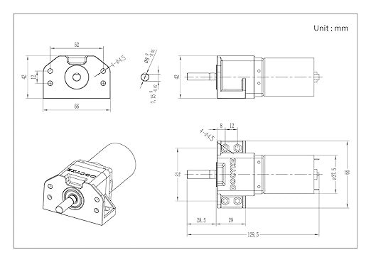 6-24v 200W DC Planet Gear Motor 90kg.cm High Torque Mini Metal Geared Motor for DIY Robot Rotating Table Door Lock Curtain Machine