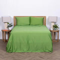 THE LAD COLLECTIVE 3.0 King Bedding Set - 4-Piece Bedset w/Fitted Sheet, Top Sheet & 2 Standard Pillowcases [Duvet Not Included] - Bamboo-Cotton - Colorado Collection Green