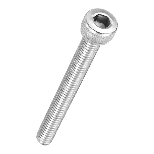 Kozelo 50pcs Socket Head Cap Screws - [M4-0.7 x 35mm] 304 Stainless Steel Allen Socket Drive for Electrical Motor 3D Printing Fan Engine Replacement Use, Silver