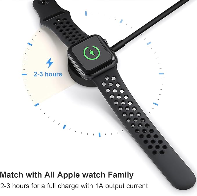Fast Charger for Apple Watch Charger, Magnetic iWatch Charger to USB A Cable - Image 7