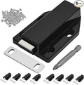 8 Pack Magnetic Push Latch,Heavy Duty Magnetic Touch Latch,for Push to Open Cabinet or Kitchen Drawer, Kitchen Door,on Strong Pop Out (Black - 2.7 inch, 8 Pack)