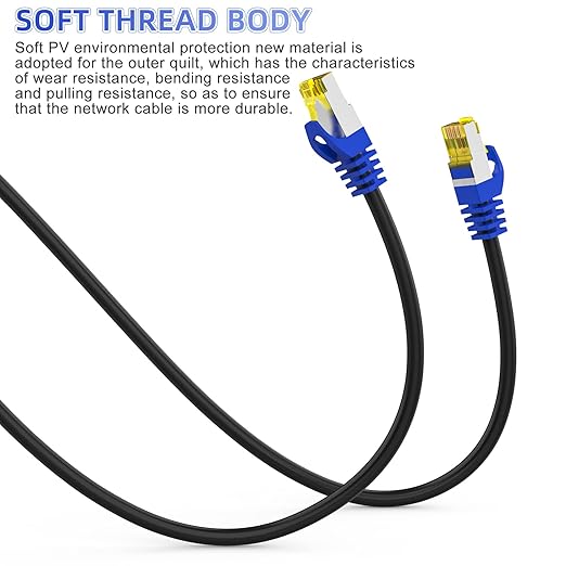 Cat 8 Ethernet Cable 25 ft, Heavy Duty High Speed Network Internet Cable - Image 6