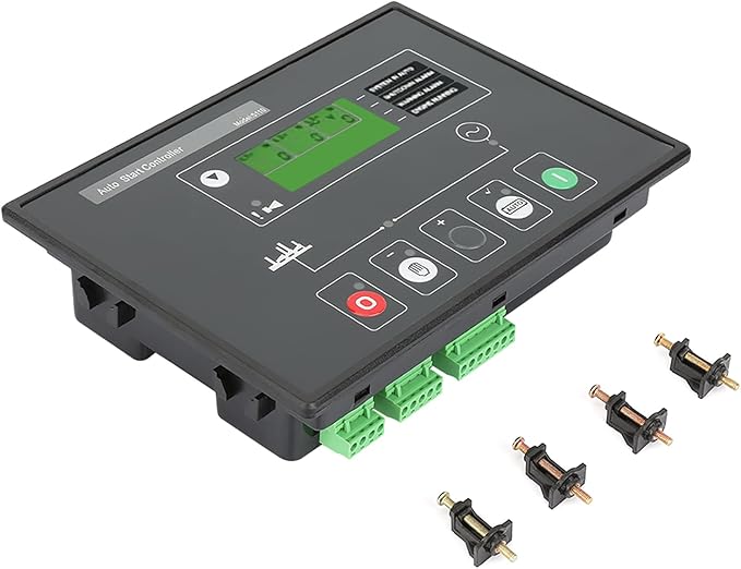 Generator Electronic Controller Module Control Panel with 132 x 64 Pixel LCD Display Compatible with DSE5110, Features Maintenance Cycle Reminders and Remote Network Monitoring