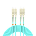 Fiber Patch Cable 25ft/7.5meters SC/UPC to SC/UPC OM3 10Gb/Gigabit MultiMode by Buacoz